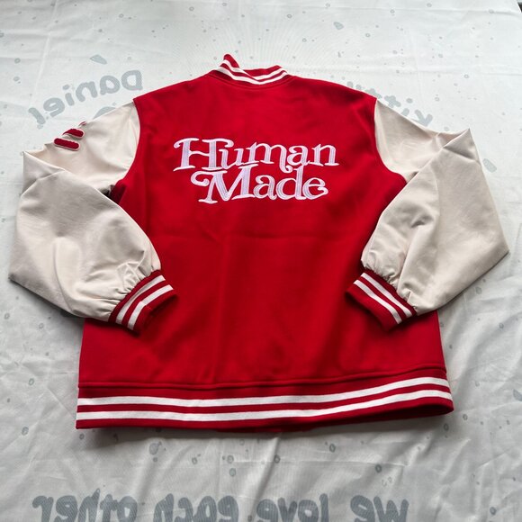 Human Made Red Baseball Jacket - Picture 6 of 7
